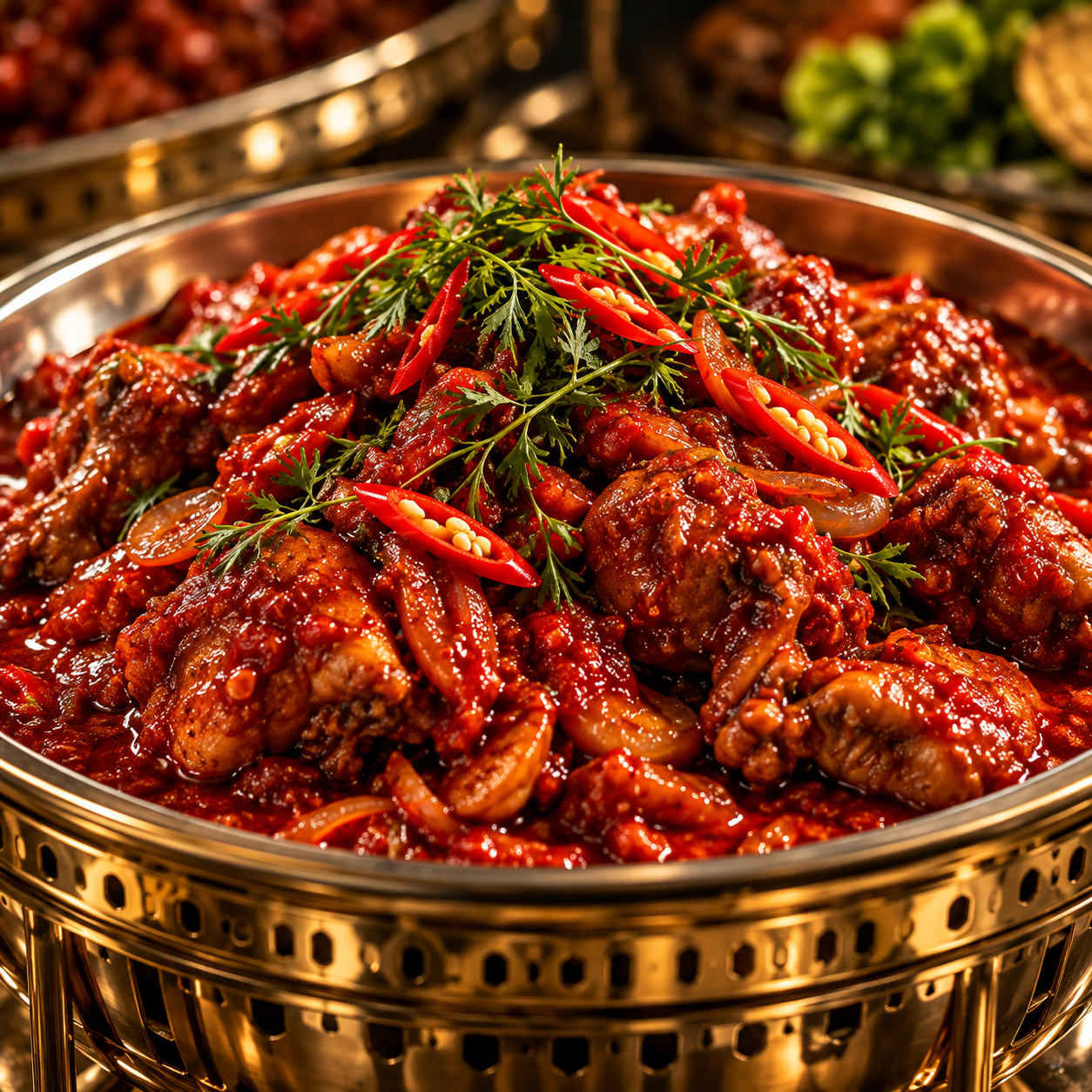 Ilustrasi AI — Ayam Masak Merah